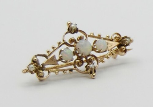 Rotgold brosche nadel - brosche, voll