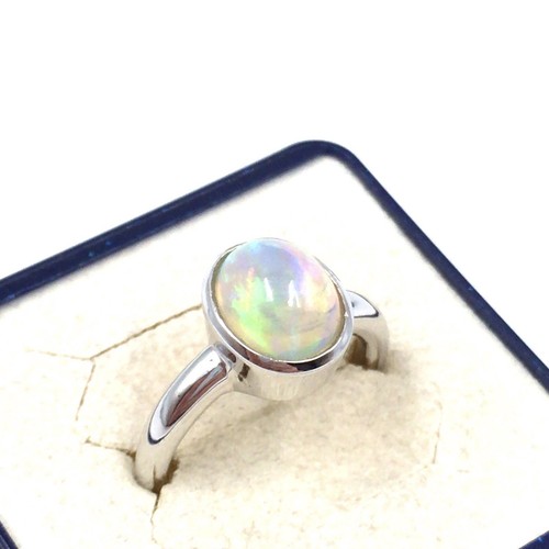 14kt weißgold ring 46ct - 14kt,