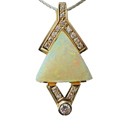 Anhänger gold opal 6c - anhänger,