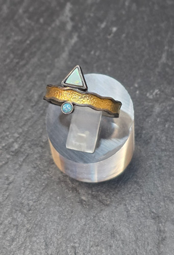 Modernist silber ring 925er - silber,