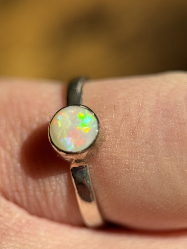 Opal ring silber - 54),