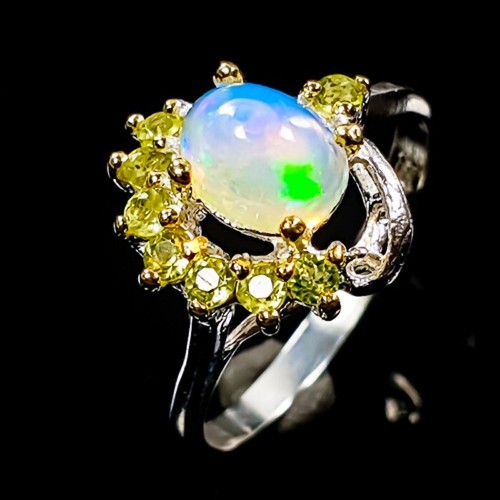 Top voll opal ring peridot - ring, +