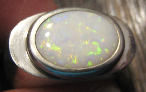 Opal ring 925 silber vollopal - 925,