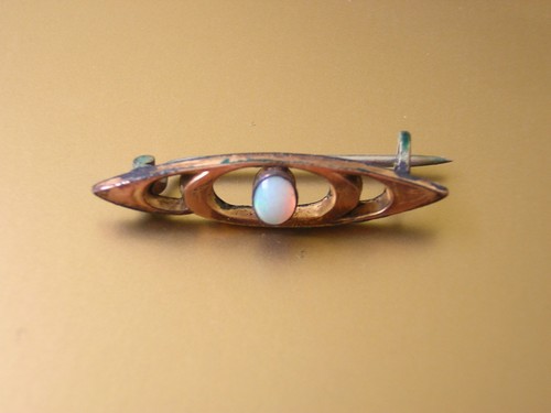 Antike schaumgold brosche - antike,