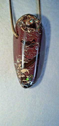 Boulder opal anhänger - anhänger, gebohrt