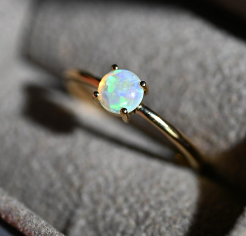 18ct opal ring vollgold - 18ct., gr