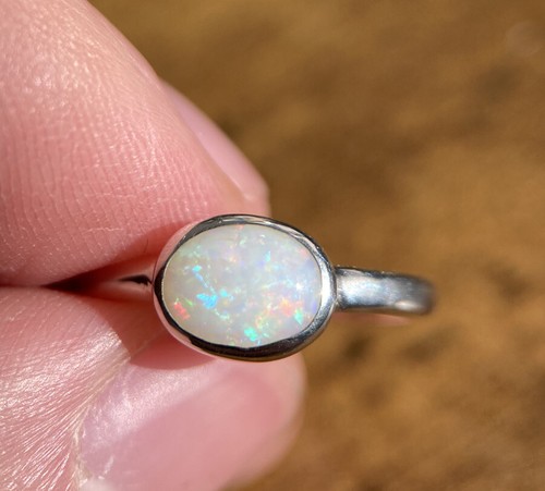 Opal ring silber - ring, 51)