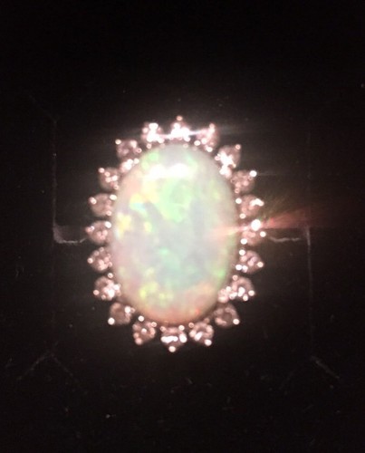 Ring damen voll - ring, opal