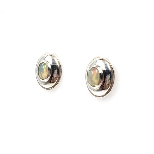 925 silber opal ohrstecker - opal,