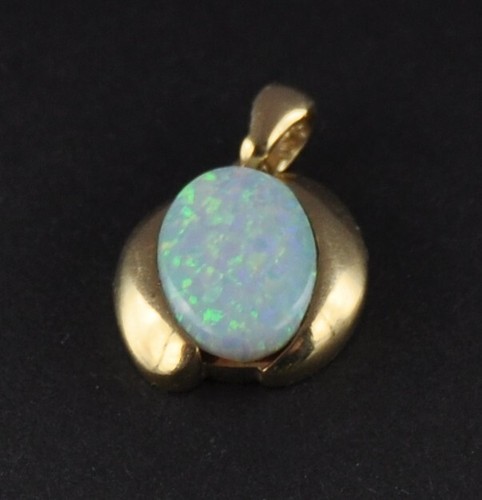Anhänger voll opal 585 - opal, gold
