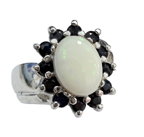 Opalring ring saphire blau - opalring,
