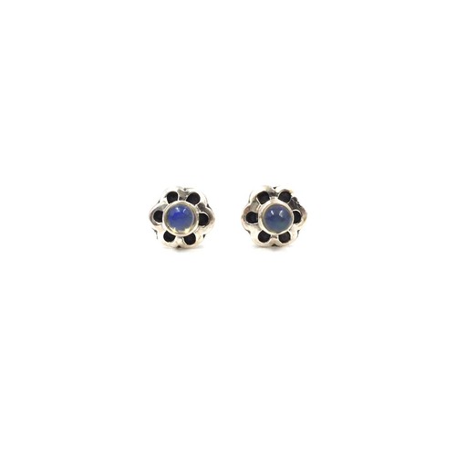 925 silber opal ohrstecker - silber,